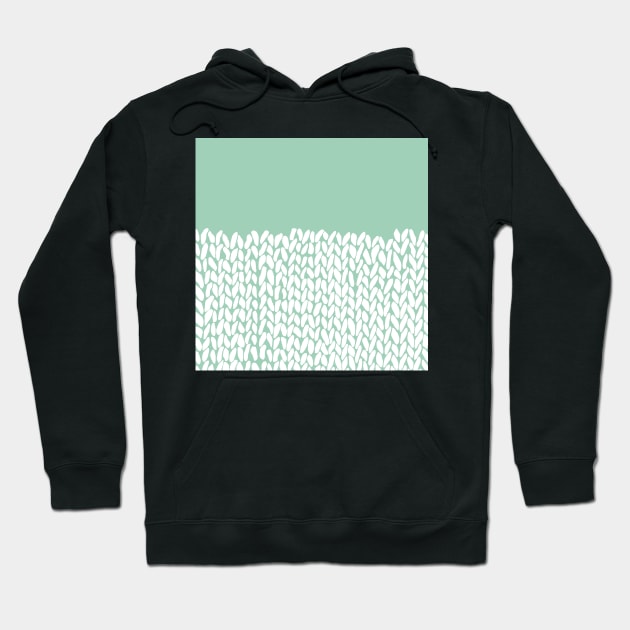 Half Knit Mint Hoodie by ProjectM